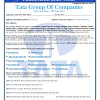 tata letter limited call consultancy services