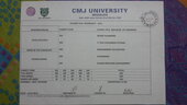 CMJ University - marksheet verify