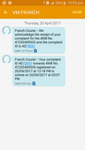 Courier not delivered and providing false information