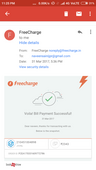 Freecharge electricity bill payment show successful. Cute my account balance 2343 rupees. But today I am check my electricity bill due show.