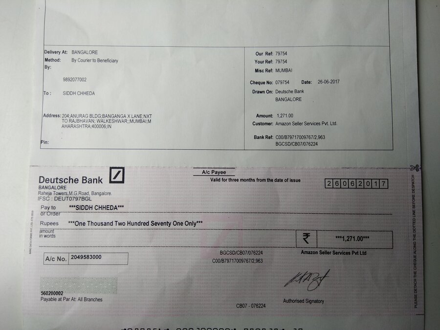 amazon-india-cheque-expired