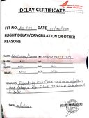 lost my connectivity flight due to delay of air india flight