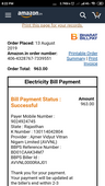 already paid bill showing as unpaid by avvnl site