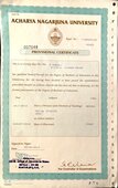 incorrect name printed on mark sheet and provisional certificate