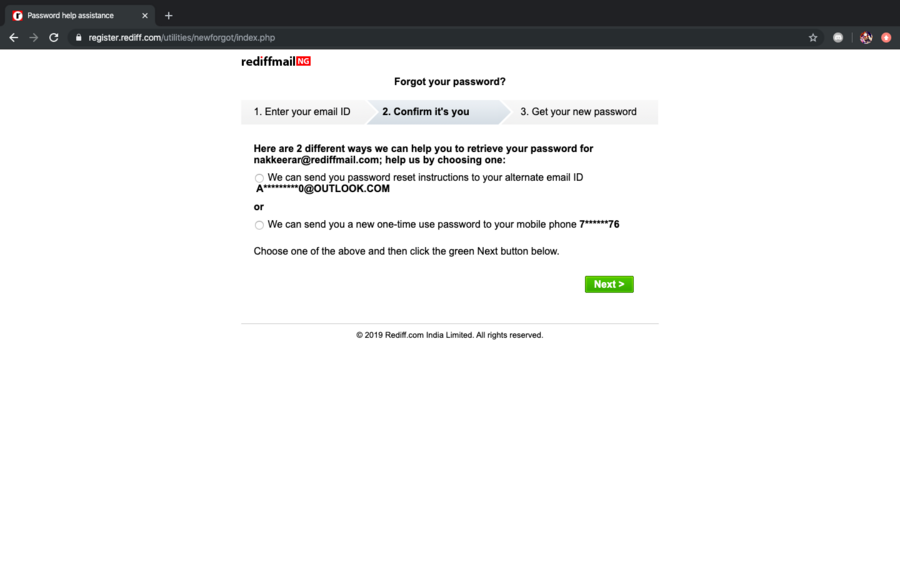 Rediff Com India Rediffmail Account Hacked And Need To Recover