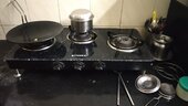 explosion of glass top hob (stove)- faber make