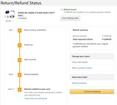 Refund from amazon not credited to my bank account