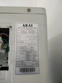 Akai Air Conditioner (Model/Year : AKSI-183FQT/2019) not work since installation - Reg.