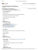 Refund Request for Flight Cancelled