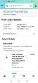 Refund initiated by Amazon but not received