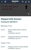 Delay in delivery from Amazon India