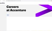 Accenture India My profile (CID : C9737084) on the India job portal appearing blank page