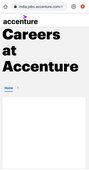 Blank screen is getting displayed after logging into Accenture Career Portal