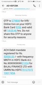 Unauthorized ACH Debit registered by Bajaj finserv
