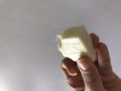 Amul cheese cube has a plastic piece in it